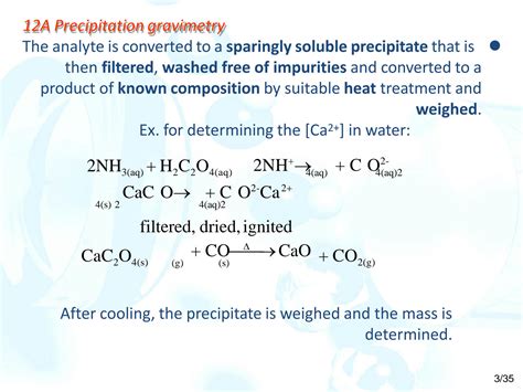 determine solubility by gravimetric method|Chapter 12 Gravimetric Methods of Analysis.